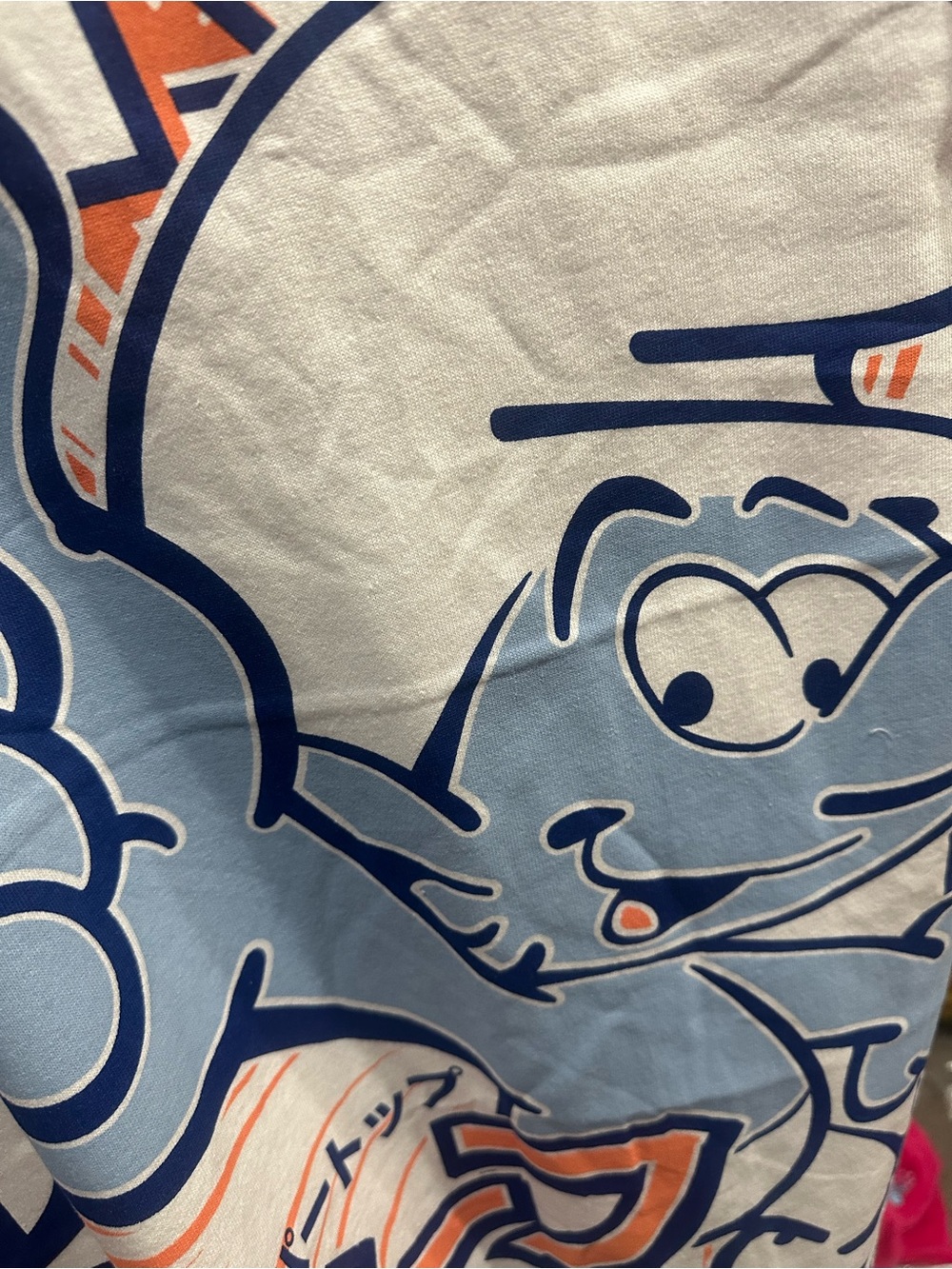 The Smurfs Graphic Tee — White with Orange & Navy Print - Picture 3 of 4